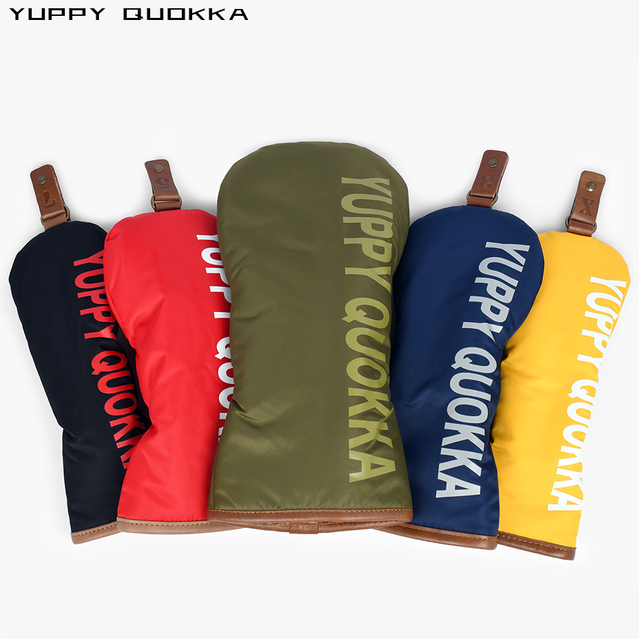 【楽天市場】[NEWシリーズ][4点セット] 本革タグ×高密度ナイロン 高級 YUPPY QUOKKA Designed in TOKYO ゴルフ ヘッドカバー  セット こだわり質感 アメカジ ドライバー 460cc ヘッドカバーフェアウェイウッド FW ユーティリティ UT 軽量丈夫撥水 本革 ...