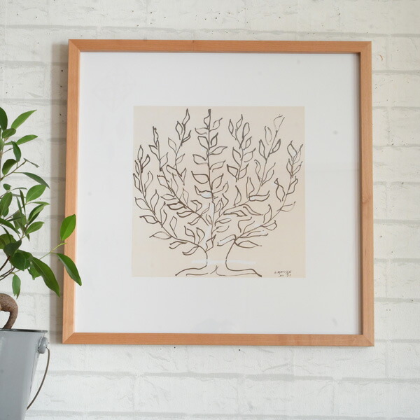 『幅53cm アートフレーム アンリ・マティス Le platane』 名画 プラタナス マチス Henri Matisse 木 植物 大型 大判 特大 ポスターフレーム アートポスター アートパネル 飾り 額付き 額装 額縁 木製 絵画 絵 壁 壁掛け インテリア おしゃれ 北欧 スカンジナビアンデザイン｜棚フック.雑貨 ゆららかマーケット