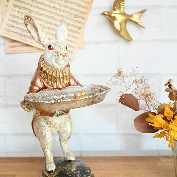 楽天市場】アクセサリートレイ うさぎ ウサギ 置物 置き物 雑貨