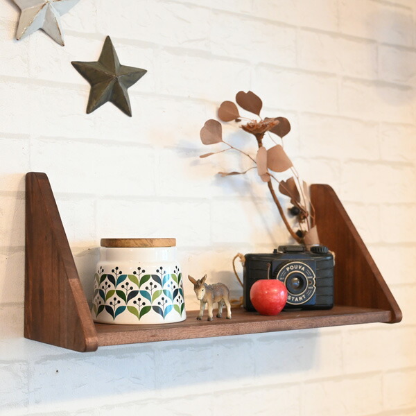 【楽天市場】『KOKOトライアングル木製ウォールシェルフ』( 棚付け 壁掛け 棚 飾り棚 L型 浮かせる収納 壁面収納 家具 木製 マホガニー