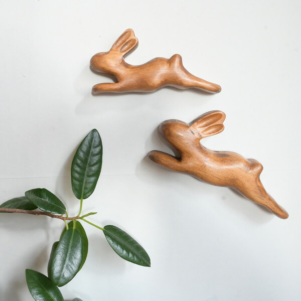 楽天市場】壁飾り うさぎ オブジェ ウォールデコ 壁掛け Pealimo