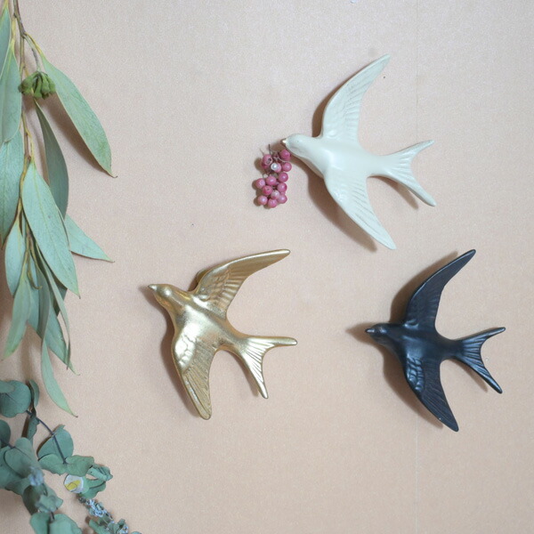 楽天市場】壁掛け オブジェ 鳥 バード オーナメント 壁飾り インテリア