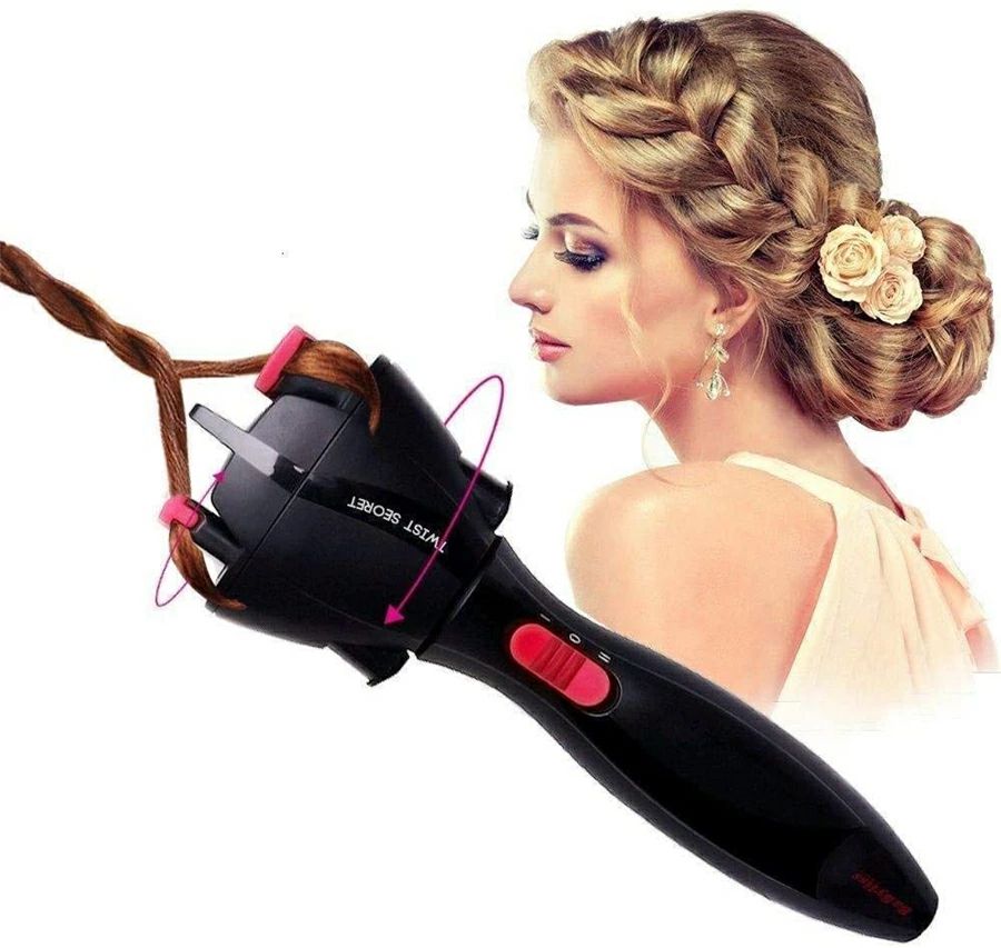 電動ヘアブレイダースタイリッシュな髪を編むための自動DIY髪型ツール360&deg;回転可能女性用と女の子用｜Yuri Yuri Fashion