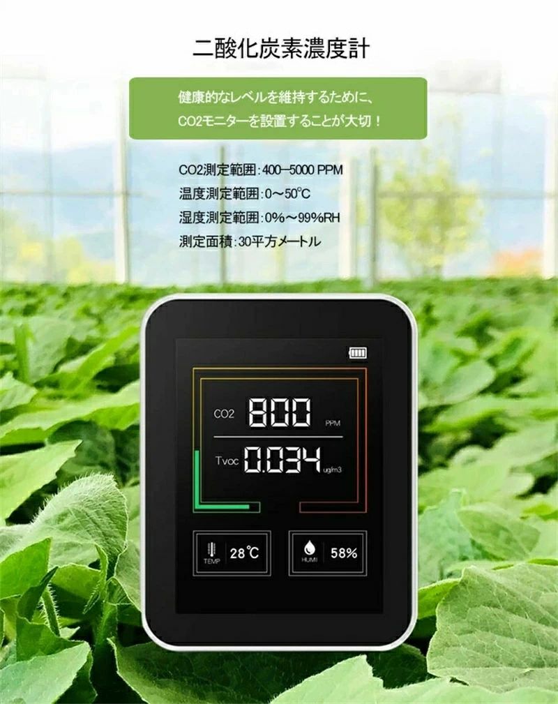 CO2支配人 CO2検知器 co2濃さ計 co2瓱 co2濃さ価値付ける器 co2管する CO2価値付ける器