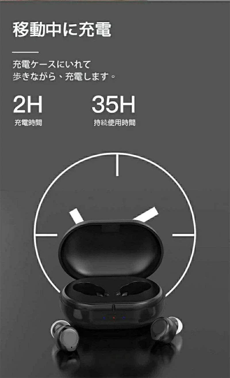 両耳 片耳使用可能 オシャレ 操作簡単 超軽量 小型 最大連続使用35時間 ワイヤレス 集音器 充電式｜Yuri Yuri Fashion