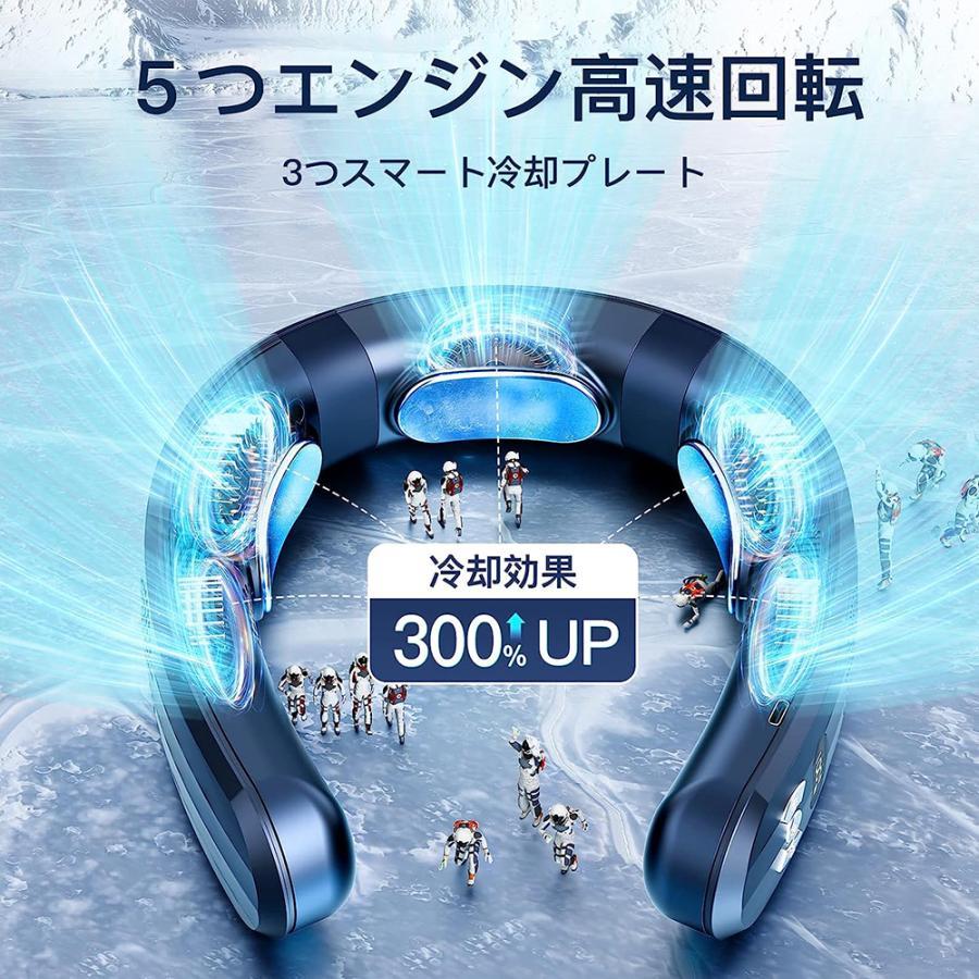 ネッククーラー 扇風機 ハンズフリーファン ハンディ扇風機 ネックエアコン USB充電 冷感 静音 軽量 羽なし｜Yuri Yuri Fashion 13,599円