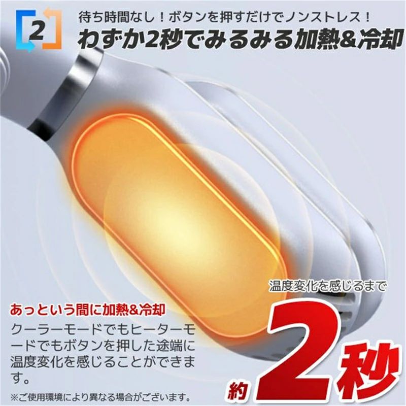 のど首暖房器 首掛け暖房器  温熱 温冷両用 ちょっとの間熱する 熱する流行り物 持ちはこび扇風機