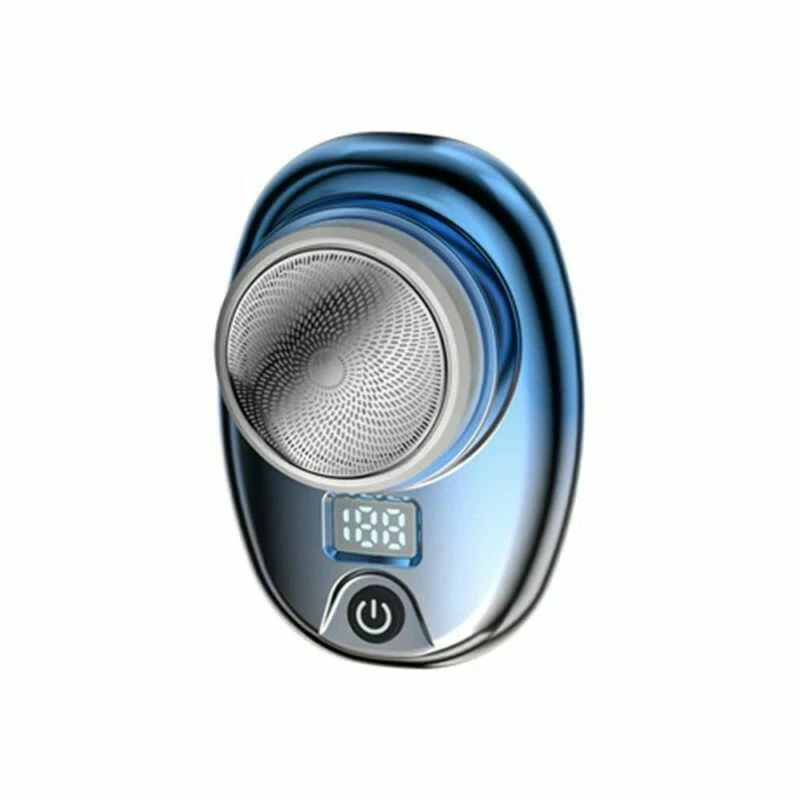 胸毛 水洗い可 携帯髭剃り 深剃り 回転式 電力量表示 充電式 小型 電動シェーバー 6枚刃 男性｜Yuri Yuri Fashion