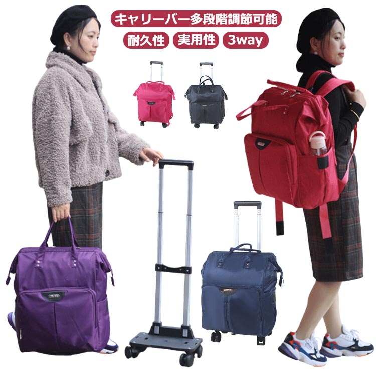 2WAY 4輪 ショッピングキャリー 背嚢 持ちはこび 持ちはこびうしろ側機内持ち込み 機内持ち込み 背嚢