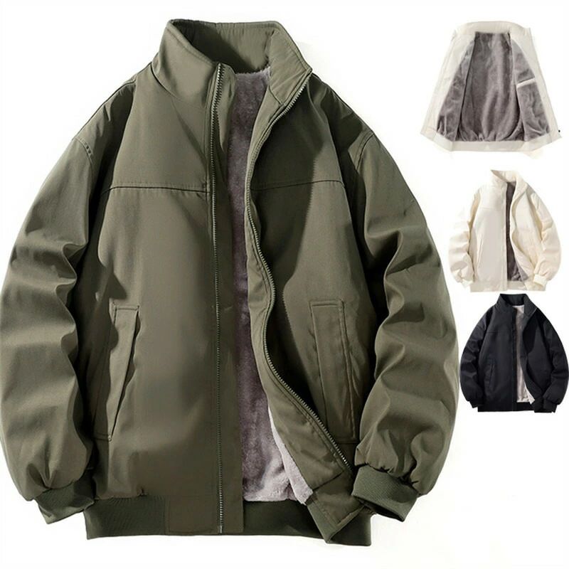 楽天市場】裏ボア ボア襟 ジャケット ブルゾン 4色 メンズ オーバー