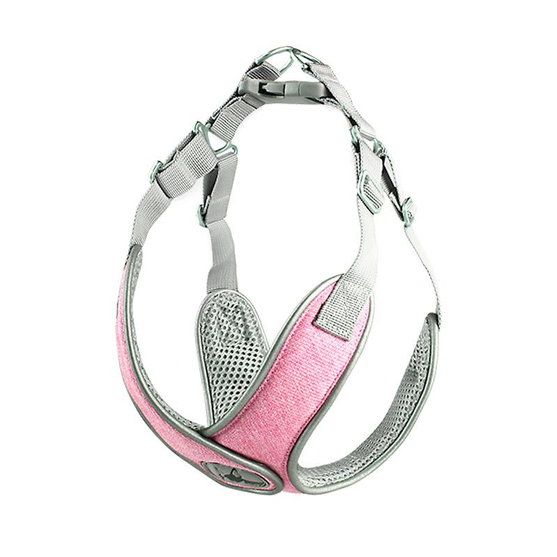 オレンジ ピンク ベスト ペット 胸当て 犬用品 反射 小型犬 ハーネス 中型犬 ポリエステル 牽引ロープ 犬 通気性 グレー ブルー