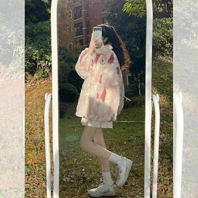 上衣 好いたらしい サクラ色 朦々たる 厚地の外套 着飾る 遊撃手 秋冬 キレイ 晴れ晴れしい