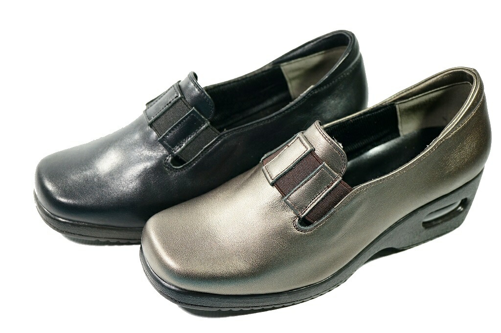 楽天ランキング1位 カジュアルシューズ パンプス 本革 外反母趾 秋 夏 敬老の日 結婚式 旅行 レディース 黒 立ち仕事 婦人革靴ゴム エアークッション底 通勤 仕事 オフィス 50代痛くない 疲れない 歩きやすい 歩いても疲れない靴 日本製 Yuriko Matsumoto 送料無料