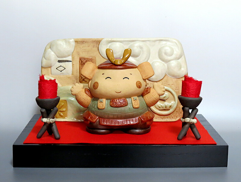 楽天市場】端午の節句 五月人形 桃太郎セット/陶器（端午の節句