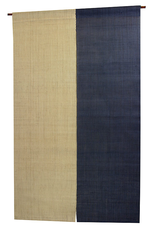 暖簾(C) ・ 手織り 藍染 - のれん