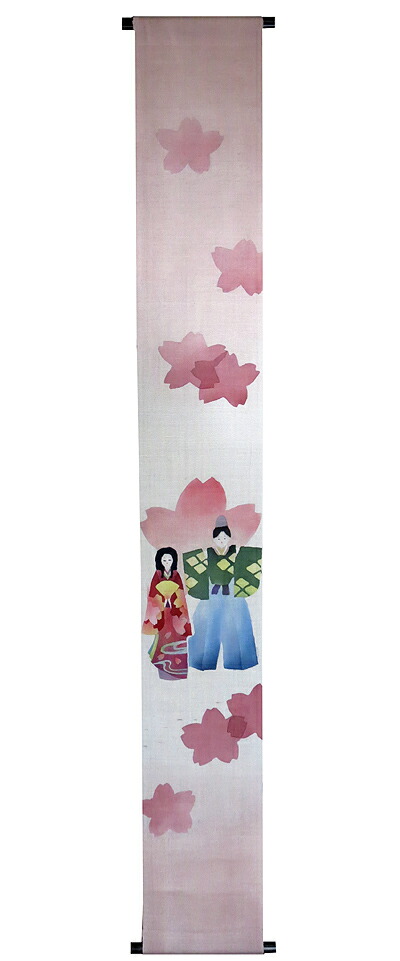 楽天市場】雛人形 ひな祭り /麻タペストリー：雛の宴（受注製作）雛