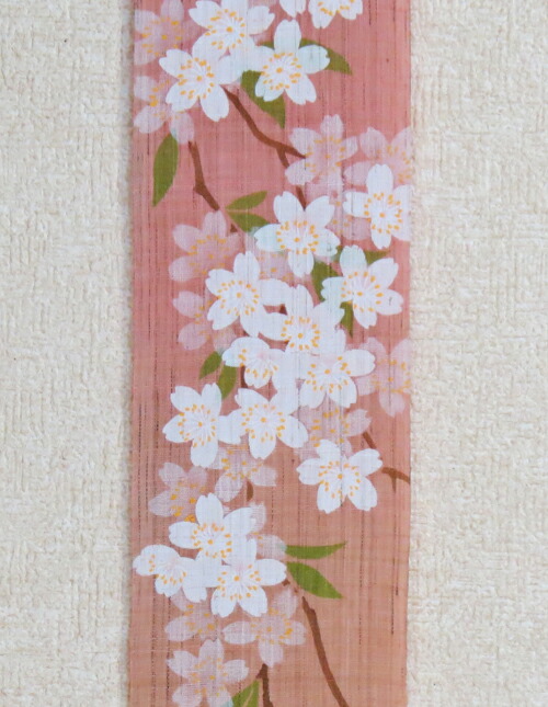 洛柿庵　タペストリー★てまり紫陽花★ 手染め麻タペストリー「てまり紫陽花」 [京都洛柿庵オンライン