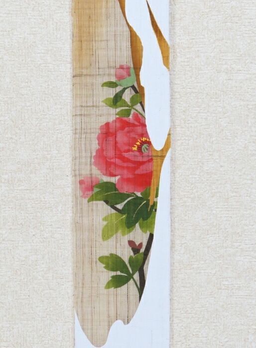 京都洛柿庵　タペストリー　椿 手染め麻タペストリー「粋円椿」 [京都洛柿庵オンラインショップ]