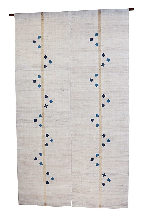 楽天市場】琉球藍染工房 透かし麻重ねのれん 麻のれん のれん 暖簾