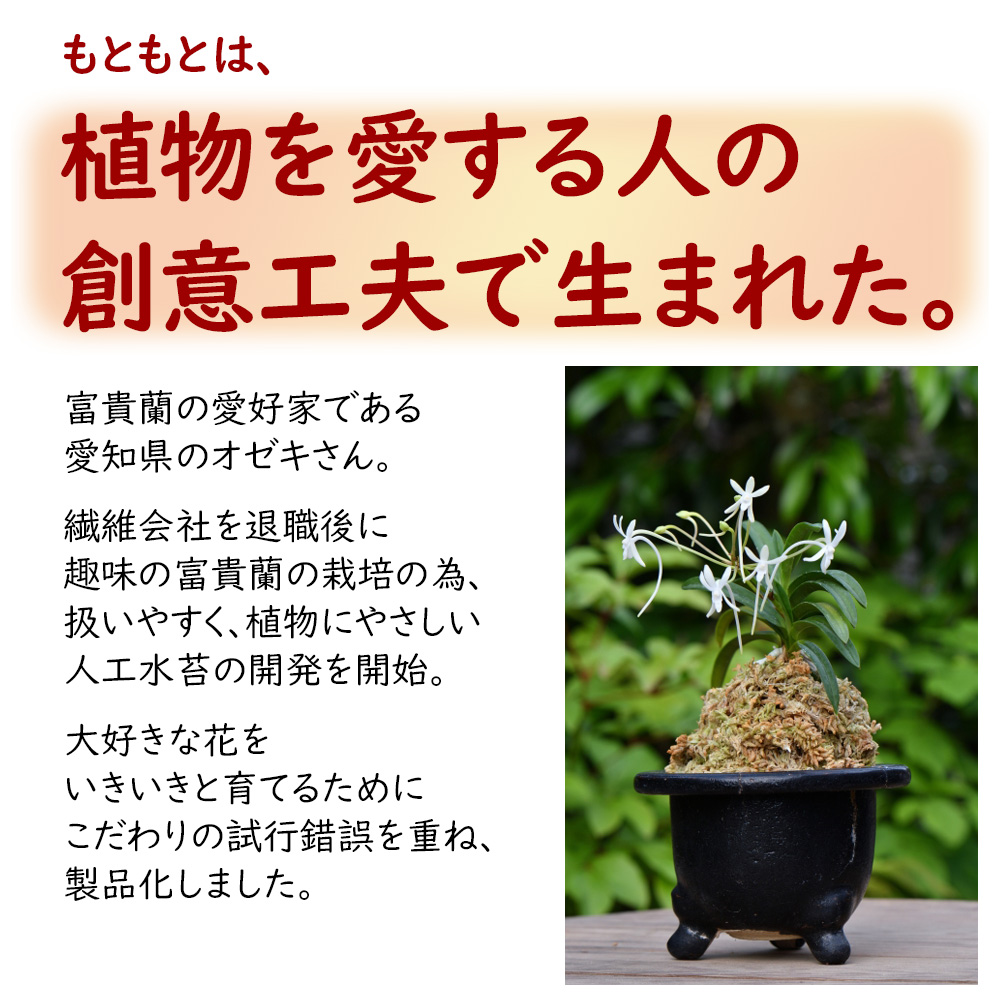 ギャザリング用 アート水苔 50g グリーン 長尺水苔 人工水苔