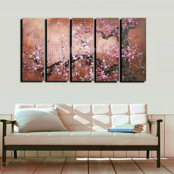 人気商品 絵画 手書き 壁掛け 油絵 風景画 絵 絵画 インテリア 送料無料 絵画 和モダン 絵 和風 モダン インテリア アートパネル おしゃれ パネルset 梅桜 Sサイズ 19 Natboardmcqs Com