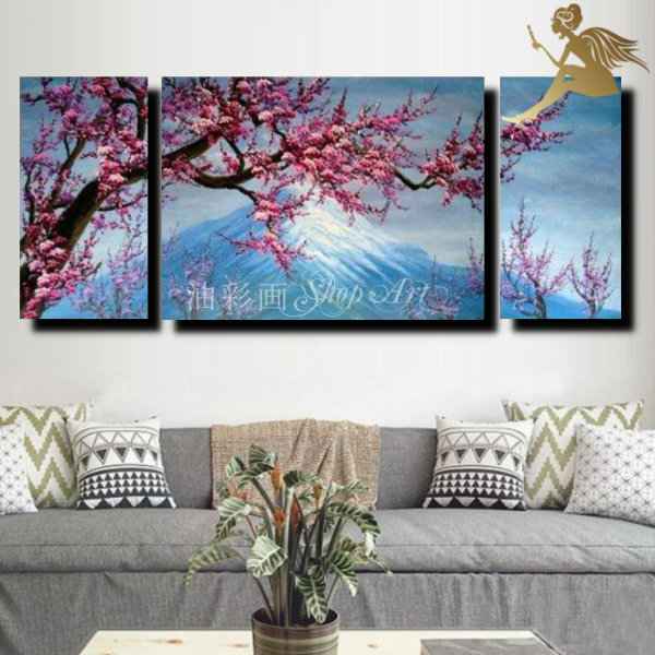 楽天市場】【絵画 油絵】【手書き】【壁掛け】【風景画】【日本画風