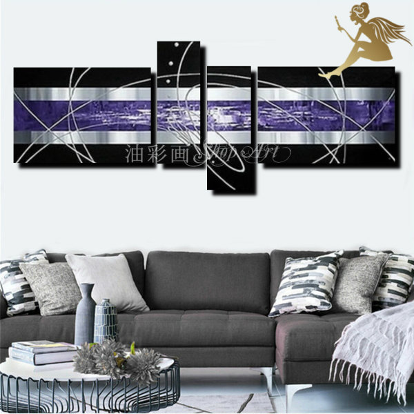 楽天市場】抽象画 油絵 モダン インテリア アートパネル/5パネルSET