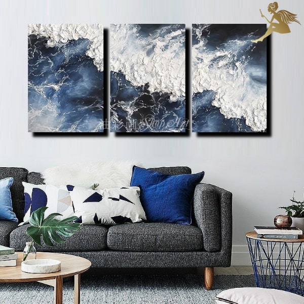 楽天市場】絵画 モダン インテリアアート アートパネル『3パネル