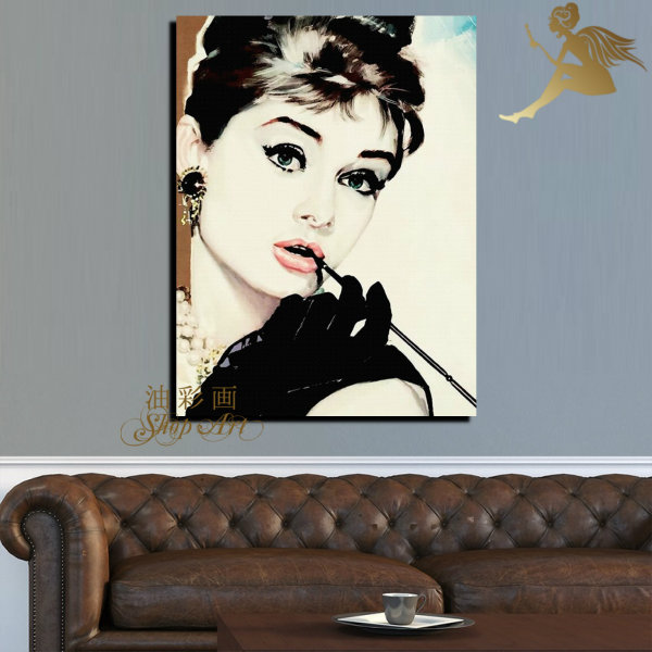 楽天市場】絵画 インテリア 【送料無料】壁掛け油絵 人物画 絵カラフル