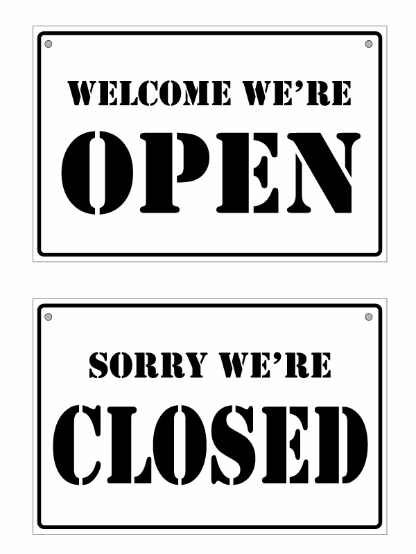 【名入れタイプ】【オープンクローズ両面パネル看板・大判Lサイズ：幅約45×高約30cm・アーミー OPEN CLOSED 上部に名入れ】アルファベット大文字のみ