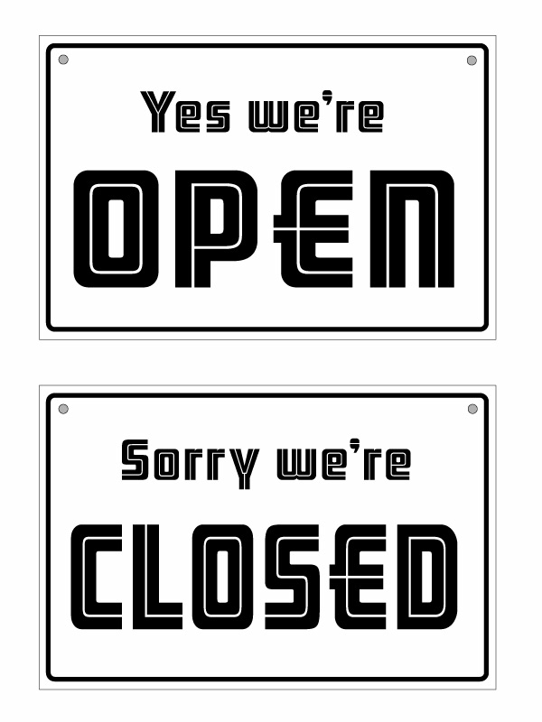【名入れタイプ】【オープンクローズ両面パネル看板・大判Lサイズ：幅約45×高約30cm・ネオン OPEN CLOSED 上部に名入れ】