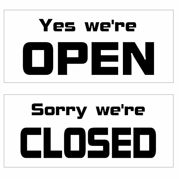 楽天市場 オープンクローズ両面パネル看板 ミニサイズ 幅約23 高約10cm ソウレイ Open Closed 太いゴシック調のアルファベット切り文字 ハンドメイド 英語看板 パネル サイン 開店 閉店 ショップ用 オープン看板 ゆうせいマーケット