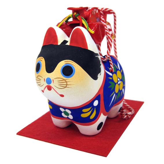 ぷ*子様 羊毛フェルト　籠かぶり犬張子 犬張子竹籠かぶり（いぬはりこたけかごかぶり）Dog Hariko