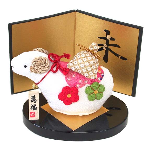 楽天市場】豆未 【干支 置物】【未・ひつじ・ヒツジ・羊】【紙張子