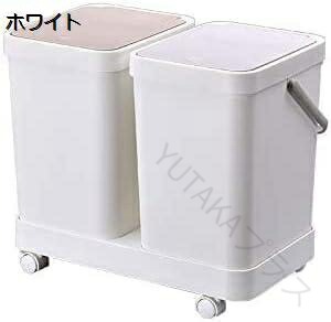 分別 ゴミ箱 連結 おしゃれ カラー ダストボックス キャスター 大容量 キッチン 収納 ボックス 家庭用 便利 分別収納 連結可能 キャスター付 デザイン キッチン用品