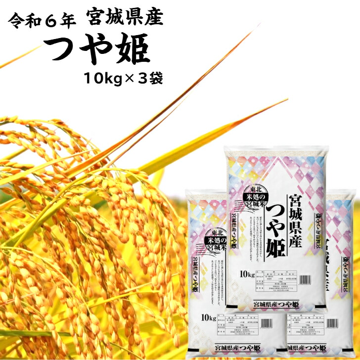 楽天市場】令和6年産 つや姫「玄米」30kg 宮城県産 【送料無料