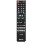 シャープ　液晶テレビ用　リモコン　ブラック系　0106380480［SHARP 純正 正規品 交換 部品 パーツ 新品]