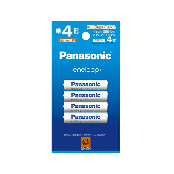 楽天市場】パナソニック 単4形 エネループ 4本付充電器セット K