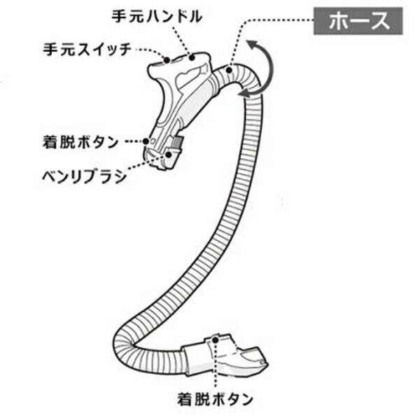 シャープ 掃除機用 ホース（217 360 0183） 2173600183［SHARP 純正 正規品 交換 部品 パーツ 新品]