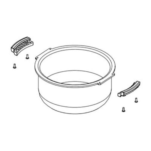 シャープ 炊飯器 内釜 2343800352 ［SHARP 純正 正規品 交換 部品 パーツ 新品]【送料無料】