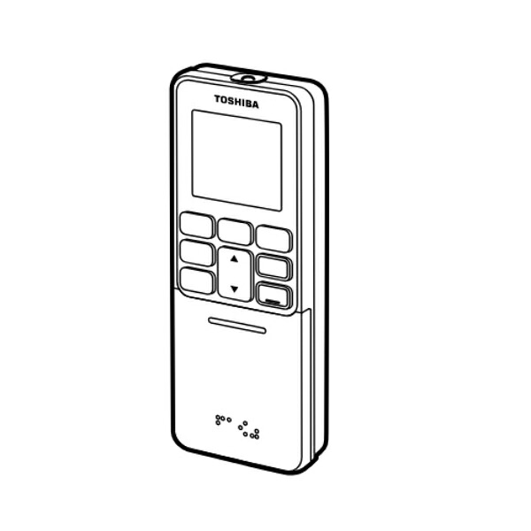 東芝 エアコン用 ワイヤレスリモコン 43066125 [TOSHIBA 純正 正規品 交換 部品 パーツ 新品]