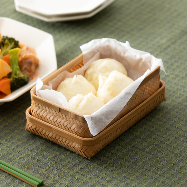 栗原はるみ ギフト包装可】 すす竹 網代編み かごBOX(大) | 栗原