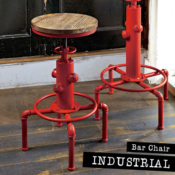 ＼最大78%OFF！新生活sale／【ランキング1位受賞】イス チェア カウンターチェア バーチェア INDUSTRIAL（インダストリアル） E 無骨なヴィンテージ加工が魅力のバーチェア KNC-A812 バーチェア オシャレ カフェ 木目 シンプル 軽量 新婚 新居 ヴィンテージ加工 天然木