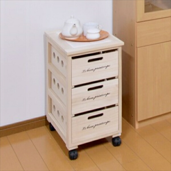 ＼最大78%OFF！新生活sale／【ランキング1位受賞】収納家具 キッチン収納 野菜ストッカー キッチン便利ストッカー 3段 KC-33 11644 完成品 桐 タイル 野菜 収納 ランドリー収納 リビング カントリー