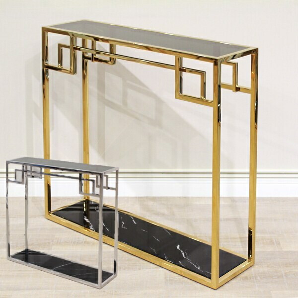 楽天市場】アンティーク調 ゴールド仕上げ 大理石 天然石 W134cm H88cm