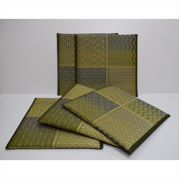 最大80%OFF&1000円クーポン/ クッション 座布団 座布団 紋織 い草座布団 55×55cm 同色5枚組 120002143 120002143 日本製 い草 夏 高級感 接客 来客 おもてなし 日常 和室