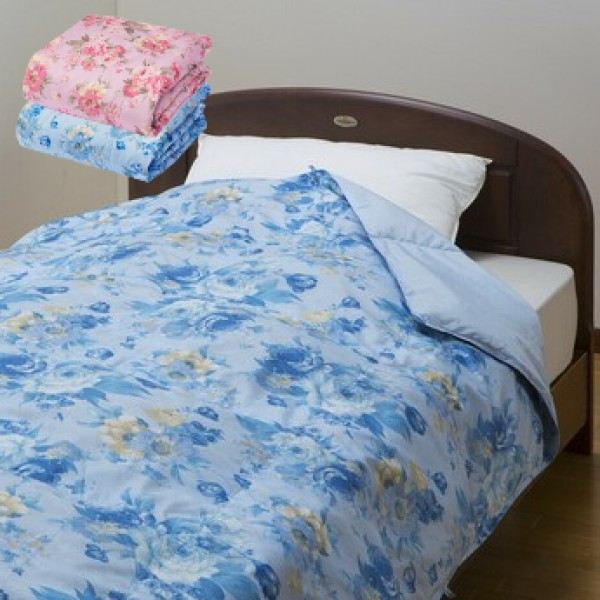 ＼本日P6倍!300円クーポン／ 寝具 掛け布団 洗えるオールシーズン対応ダウン50％羽毛肌掛布団 2色組（ピンク・ブルーa34474 FL-3481 快適 洗える 羽毛肌掛布団 温度調節 湿気 寝冷え対策 季節を問わず 1年中 丸洗い ループ付｜バリュー家具【ゆとり生活研究所】