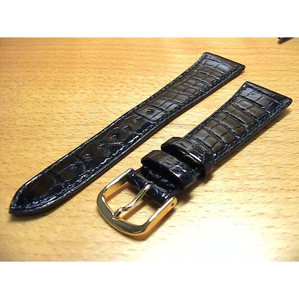 20mm時計バンド(腕時計)ベルト20ミリ 時計ベルト・バンド バネ棒サービス クロコダイル (ワニ) 時計バンド 20ミリ 黒 腕時計用 時計ベルト 時計用バンド 525円で販売していますバネ棒をサービスでお付けします。｜ｅ-優美堂店