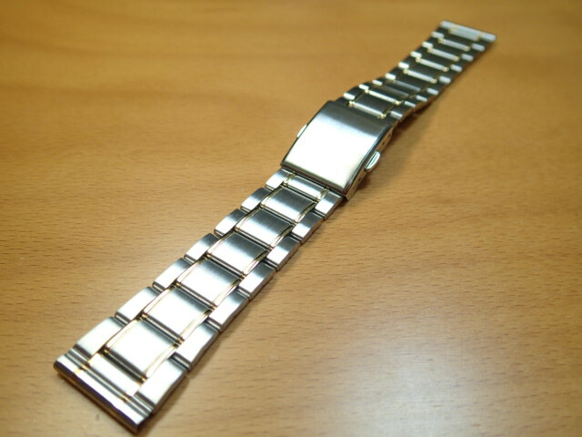 【GOLDEN SNAKE】18mm ライスブレス　ステンレス　腕時計 ベルト BAMBI バンビ 時計ベルト ステンレス 伸縮 Sバンド 蛇腹 金色 スーパー