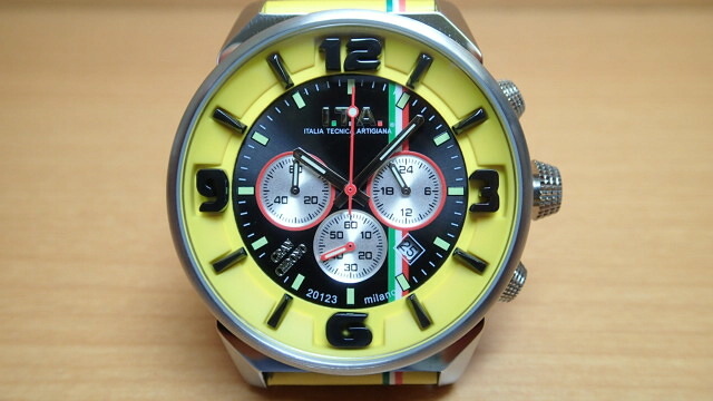 日本限定100本 ITA 腕時計 アイティーエー GRAN CHRONO グラン クロノ ジャッロ 正規商品 Ref.27.00.03 お手続き簡単な分割払いも承ります。月づきのお支払い途中で一括返済することも出来ますのでご安心ください。｜ｅ-優美堂店